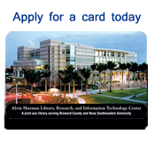 Apply for a library card today